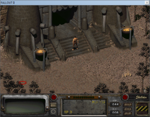 Fallout 2 running inside of a window.